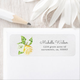 レモンツリーシトラス差出人住所ラベル ラベル