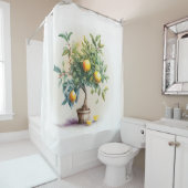 レモンツリーシャワーカーテン |ツリー愛好家のアート シャワーカーテン (インサイチュ)