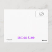 レモンツリードリップ ポストカード (裏面)