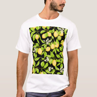 レモンツリーブランチヴィンテージイラストレーション Tシャツ