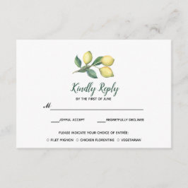 レモンツリーブランチ |ウェディングRSVPと食事会 出欠カード