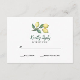 レモンツリーブランチ |ウェディングRSVP 出欠カード