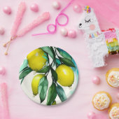 レモンツリーブランチ ペーパープレート (パーティー)