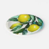 レモンツリーブランチ ペーパープレート (アングル)