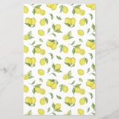 レモンツリーベビーシャワーゲーム (裏面)