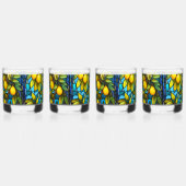 レモンツリー、ステイングラスパター地中海のン、 ウイスキーグラス (右)