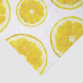 レモンティッシュペーパー、黄色い新鮮な果物の切れ 薄葉紙 (詳細)