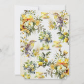 レモンティーパーティーヴィンテージすべての行事 招待状 (裏面)