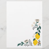 レモンテーマの検索ザゲストブライダルシャワービンゴ チラシ (裏面)