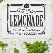 レモンテーマの キッチンタオル (折り畳み)