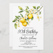 レモンテーマウォーターコロ90thバースデーパーティー 招待状 (正面/裏面)