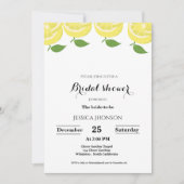 レモンテーマサマーブライダルシャワー 招待状 (正面)
