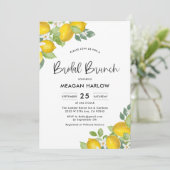 レモンテーマサマーブライダルブランチシャワー招待状 招待状 (スタンド正面)