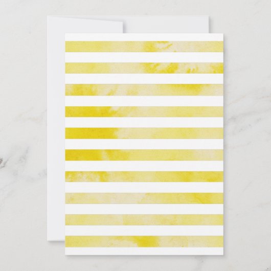 レモンテーマジェンダーリビールサマーパーティの招待状 招待状 (裏面)