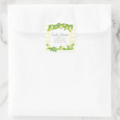 レモンテーマブライダルシャワー住所 シール (バッグ)