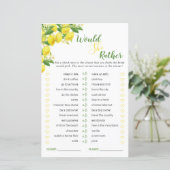 レモンテーマブライダルシャワー彼女はむしろゲーム (スタンド正面)