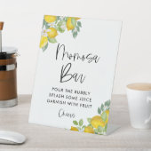 レモンテーマベビーシャワーモモモザバーサイン 台座サイン (インサイチュ)