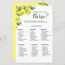 レモンテーマ財布シャワーゲームの中身