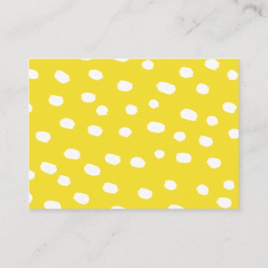 レモンテーマ赤ちゃんシャワーブックリクエスト エンクロージャーカード (裏面)