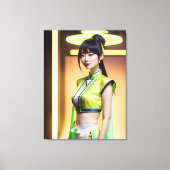 レモントップの少女 キャンバスプリント (正面)