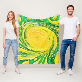 レモントルナドデザイン フリースブランケット