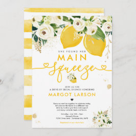 レモンドライブバイブライダルシャワーレモンメインスクイーズ 招待状
