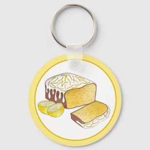 レモンドリズルパウンドケーキローフブリティッシュベーキング食品 キーホルダー