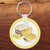 レモンドリズルパウンドケーキローフブリティッシュベーキング食品 キーホルダー (裏面)
