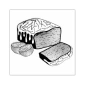 レモンドリズルパウンドケーキローフブリティッシュベーキング食品 ラバースタンプ (インプリント)