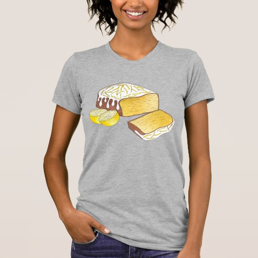 レモンドリズルパウンドケーキローフブリティッシュベーキング食品 Tシャツ (正面)