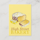 レモンドリズルローフケーキベーカリーベイカーパティシシェフ 名刺 (正面)