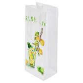 レモンドリンククールパーティーワイン抱き枕-カスタム文字 ワインギフトバッグ (正面アングル)