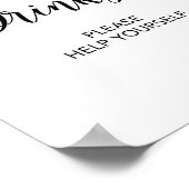 レモンドリンクテーブルパーティーサインシトラス ポスター (角)