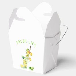 レモンドリンクレモンの好意ボックス – カスタム文字 フェイバーボックス