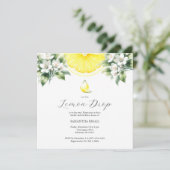 レモンドロップインベビーシャワー招待状 招待状 (スタンド正面)