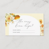 レモンドロップエンクロージャカードの数 エンクロージャーカード (正面)