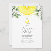 レモンドロップテーマベビーシャワー招待状 招待状 (正面)