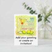 レモンドロップマルティーニ インビテーションポストカード (スタンド正面)