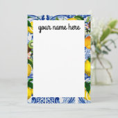 レモンノパーソナライズされたートカード サンキューカード (スタンド正面)