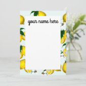 レモンノパーソナライズされたートカード サンキューカード (スタンド正面)