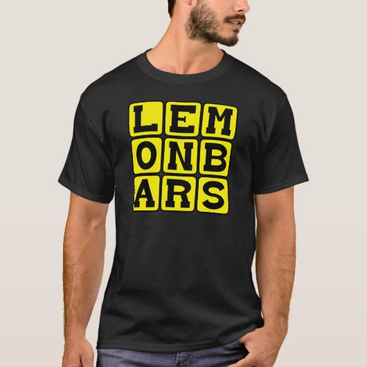 レモンバーのデザート Tシャツ (正面)