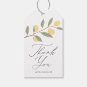 レモンバースデーパーティーメッセージカード ギフトタグ (正面)