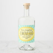 レモンバーストリキュールラベル リキュールボトルラベル (正面)
