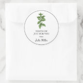 レモンバームのレーベルのためだけの自家製 ラウンドシール (バッグ)