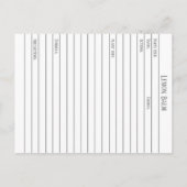 レモンバームマテリアメディカハーブフラッシュカード ポストカード (裏面)