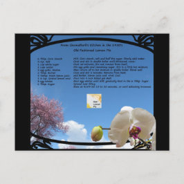 レモンパイレシピはがき ポストカード