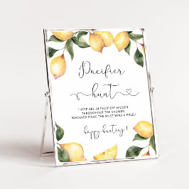 レモンパシファイヤー狩りベビーシャワーゲームポスター ポスター