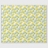 レモンパタかわいらしーンのギフトラップ/クラフト紙 ラッピングペーパー (フラット)