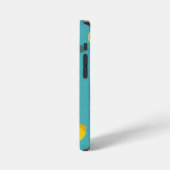 レモンパターンのスマホケース iPhoneケース (左側面)