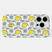 レモンパターンカスタムモノグラム電話ケース Case-Mate iPhoneケース (裏面 (横))